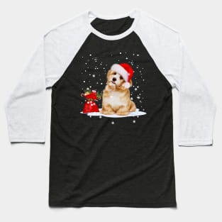 Yorkshire Terrier Dog Light Christmas Matching Family Baseball T-Shirt